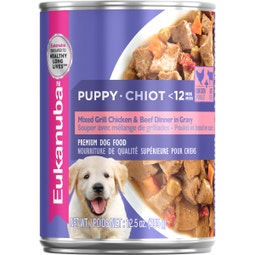 Puppy Mixed Grill Chicken & Beef Dinner in Gravy Formula Canned Dog Food image
