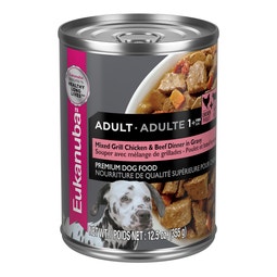 Eukanuba™ Adult Mixed Grill Chicken & Beef Dinner in Gravy Canned Dog Food, 12.5 oz, case of 12 image