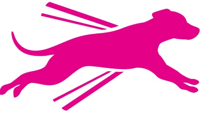 Icono de perro corriendo