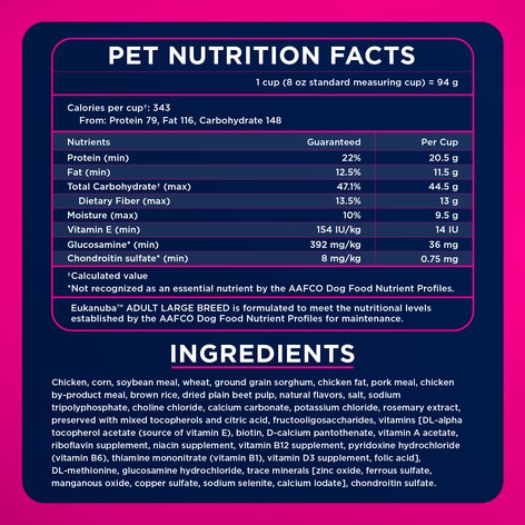 Adult Large Breed Dog Food Dry image 1
