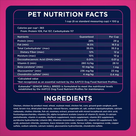 Senior Small Breed Dry Dog Food image 1