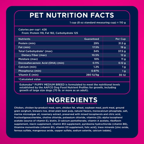 Puppy Medium Breed Dry Dog Food image 1