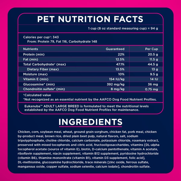 Adult Large Breed Dog Food Dry image 6