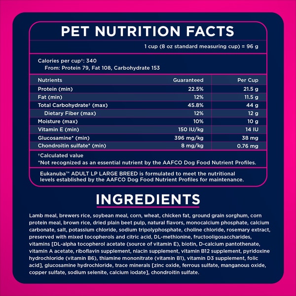 Eukanuba™  Adult LP Large Breed Dry Dog Food, 33 lb image 6