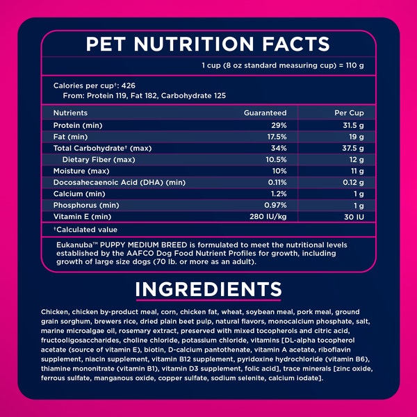 Puppy Medium Breed Dry Dog Food image 5